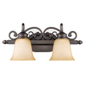 Two Light Bath Vanity from the Belle Meade Collection in Rubbed Bronze Finish by Golden