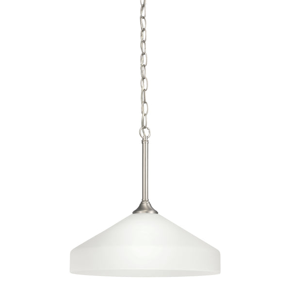 Kichler - 3349NI - One Light Pendant - Ansonia - Brushed Nickel from Lighting & Bulbs Unlimited in Charlotte, NC