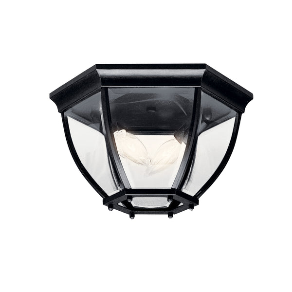 Kichler - 9886BK - Two Light Outdoor Ceiling Mount - No Family - Black from Lighting & Bulbs Unlimited in Charlotte, NC