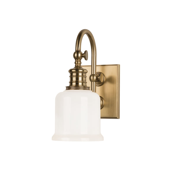 Hudson Valley - 1971-AGB - One Light Bath Bracket - Keswick - Aged Brass from Lighting & Bulbs Unlimited in Charlotte, NC