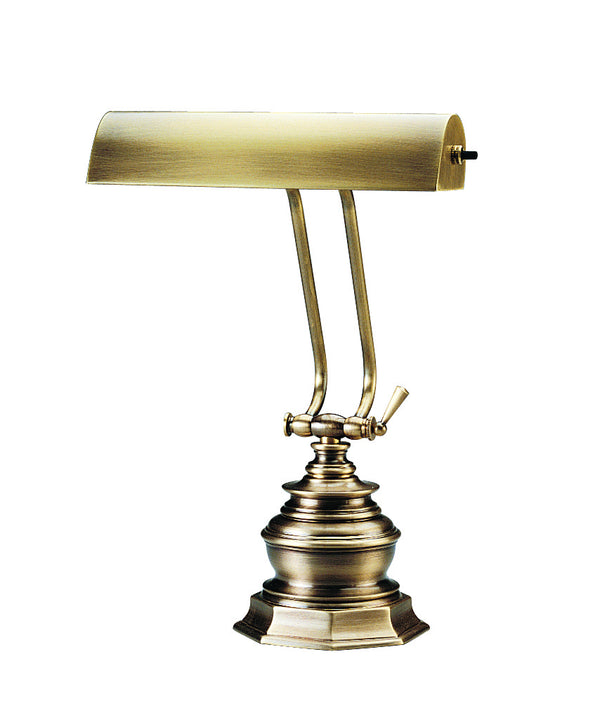 One Light Piano/Desk Lamp from the Piano/Desk Collection in Antique Brass Finish by House of Troy