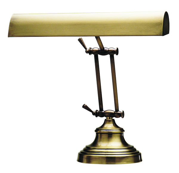Two Light Piano/Desk Lamp from the Advent Collection in Antique Brass Finish by House of Troy