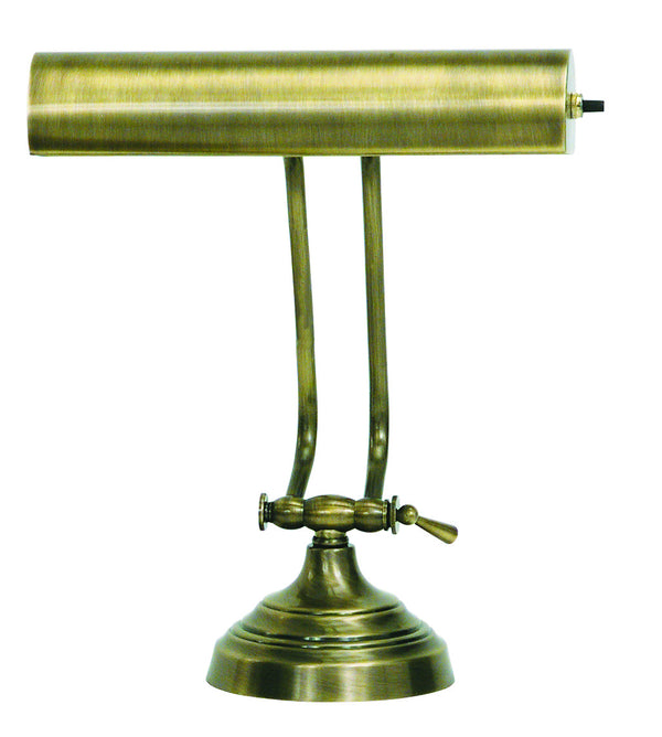 One Light Piano/Desk Lamp from the Advent Collection in Antique Brass Finish by House of Troy