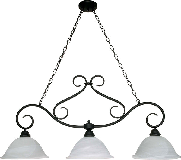 Nuvo Lighting - 60-382 - Three Light Chandelier - Castillo - Textured Black from Lighting & Bulbs Unlimited in Charlotte, NC