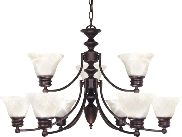Nuvo Lighting - 60-362 - Nine Light Chandelier - Empire - Old Bronze from Lighting & Bulbs Unlimited in Charlotte, NC