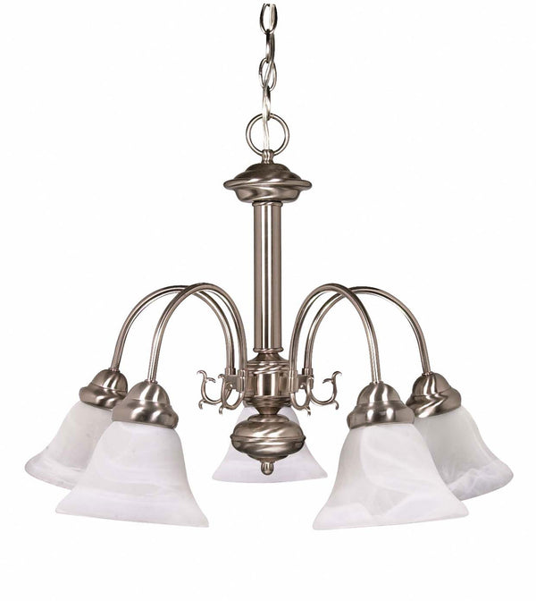 Nuvo Lighting - 60-181 - Five Light Chandelier - Ballerina - Brushed Nickel from Lighting & Bulbs Unlimited in Charlotte, NC