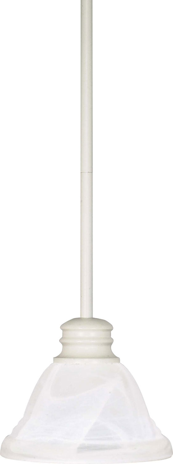 Nuvo Lighting - 60-368 - One Light Mini Pendant - Empire - Textured White from Lighting & Bulbs Unlimited in Charlotte, NC