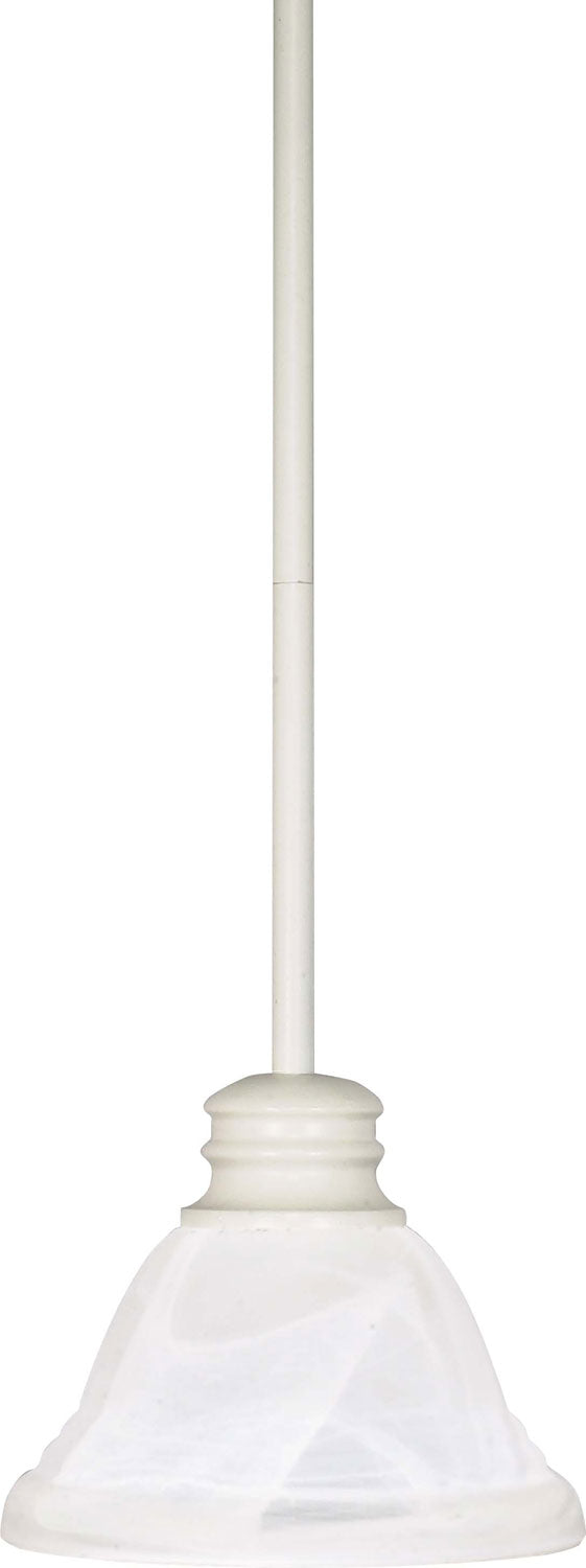 Nuvo Lighting - 60-368 - One Light Mini Pendant - Empire - Textured White from Lighting & Bulbs Unlimited in Charlotte, NC