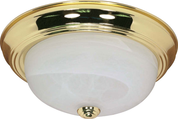 Nuvo Lighting - 60-214 - Two Light Flush Mount - Polished Brass from Lighting & Bulbs Unlimited in Charlotte, NC