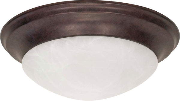 Nuvo Lighting - 60-282 - Three Light Flush Mount - Twist and Lock Old Bronze - Old Bronze from Lighting & Bulbs Unlimited in Charlotte, NC