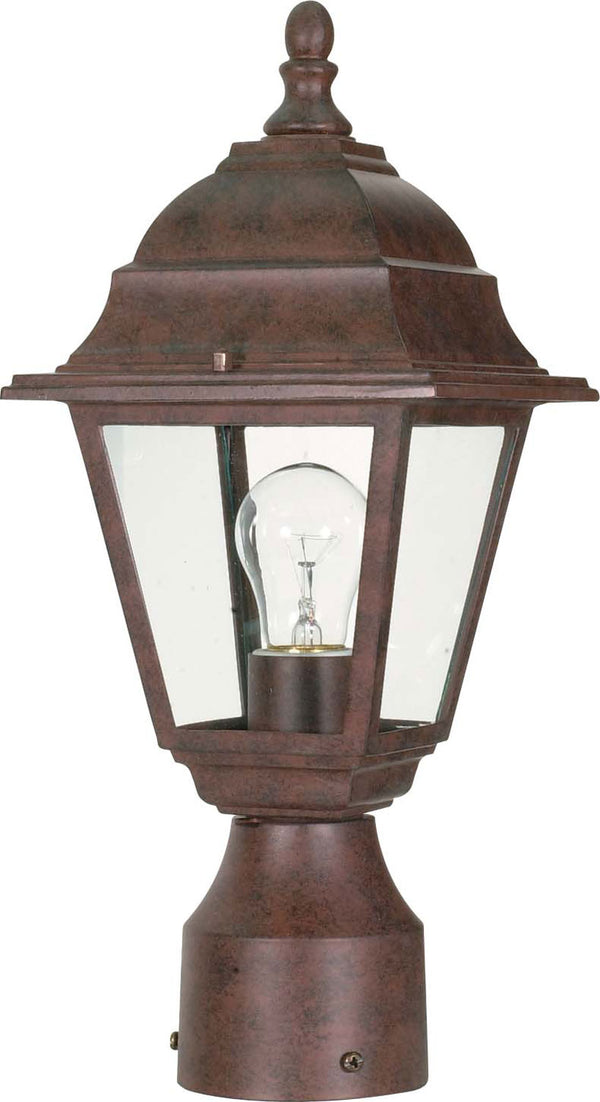 Nuvo Lighting - 60-547 - One Light Post Lantern - Briton - Old Bronze from Lighting & Bulbs Unlimited in Charlotte, NC
