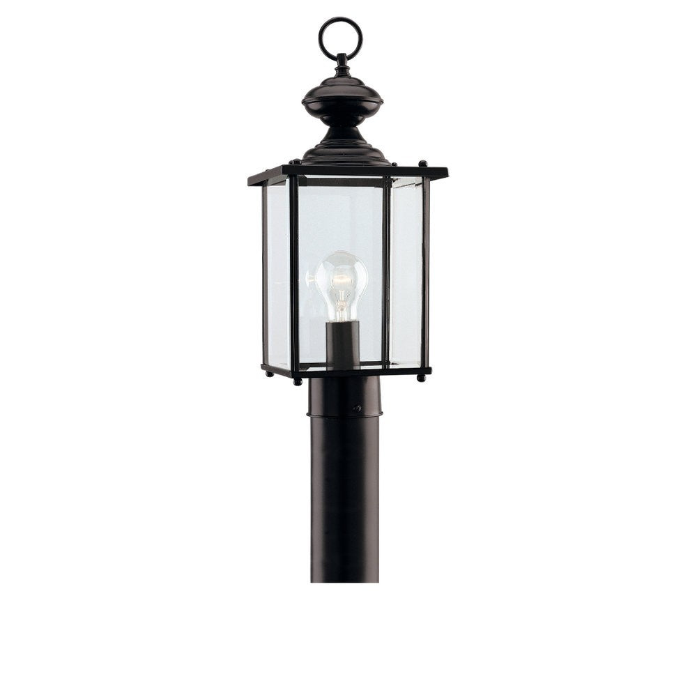 Generation Lighting - 8257-12 - One Light Outdoor Post Lantern - Jamestowne - Black from Lighting & Bulbs Unlimited in Charlotte, NC