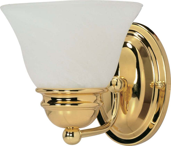 Nuvo Lighting - 60-348 - One Light Vanity - Empire - Polished Brass from Lighting & Bulbs Unlimited in Charlotte, NC