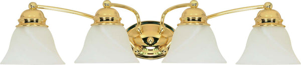 Nuvo Lighting - 60-351 - Four Light Vanity - Empire - Polished Brass from Lighting & Bulbs Unlimited in Charlotte, NC