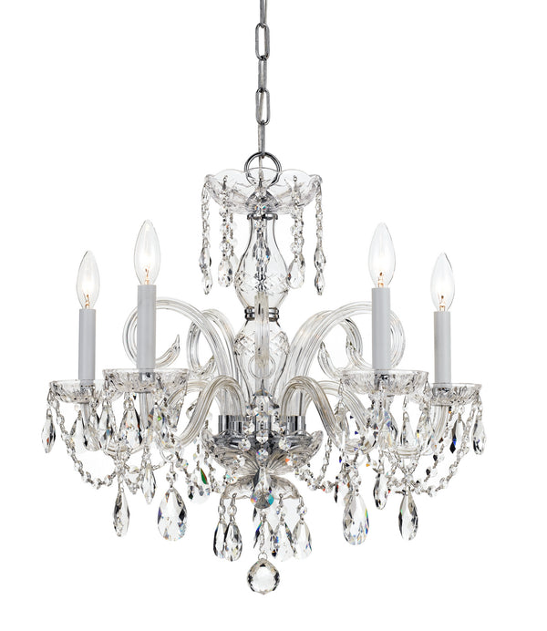 Crystorama - 1005-CH-CL-MWP - Five Light Chandelier - Traditional Crystal - Polished Chrome from Lighting & Bulbs Unlimited in Charlotte, NC