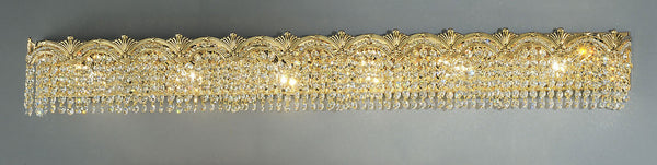 Classic Lighting - 1854 G CP - Six Light Vanity - Regency II - Gold Plate from Lighting & Bulbs Unlimited in Charlotte, NC