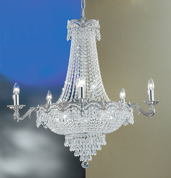 Classic Lighting - 1859 CHB CP - 13 Light Chandelier - Regency II - Chrome with Black patina from Lighting & Bulbs Unlimited in Charlotte, NC