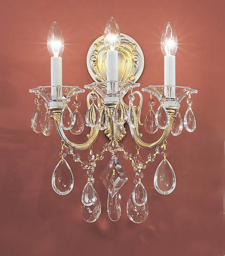 Classic Lighting - 57003 CHP C - Three Light Wall Sconce - Via Venteo - Champagne Pearl from Lighting & Bulbs Unlimited in Charlotte, NC
