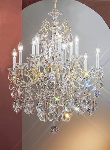 Classic Lighting - 57013 CHP C - 12 Light Chandelier - Via Venteo - Champagne Pearl from Lighting & Bulbs Unlimited in Charlotte, NC