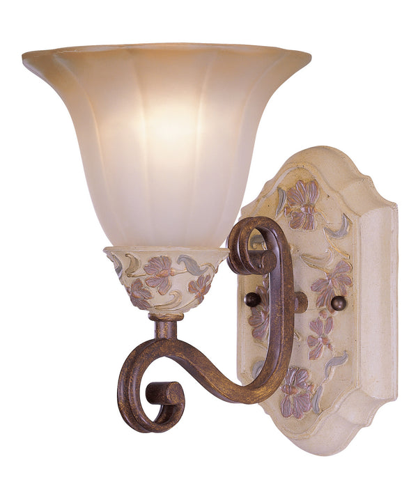 Classic Lighting - 71041 HW - One Light Vanity - Tapestry - Honey Walnut from Lighting & Bulbs Unlimited in Charlotte, NC