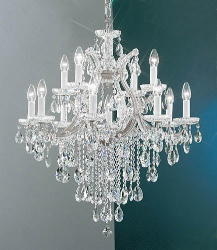 Classic Lighting - 8124 CH C - 13 Light Chandelier - Maria Theresa - Chrome from Lighting & Bulbs Unlimited in Charlotte, NC