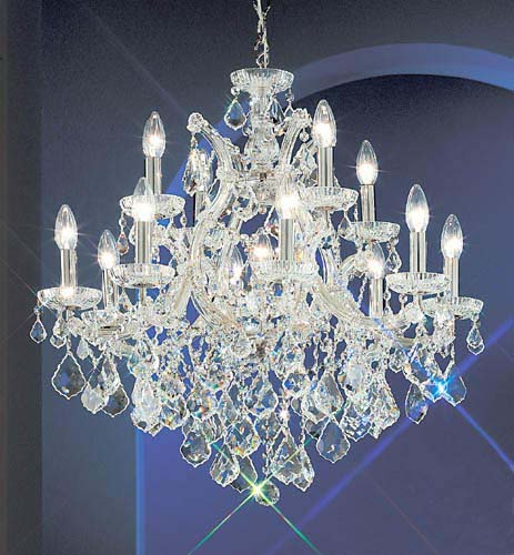 Classic Lighting - 8133 CH C - 13 Light Chandelier - Maria Theresa - Chrome from Lighting & Bulbs Unlimited in Charlotte, NC