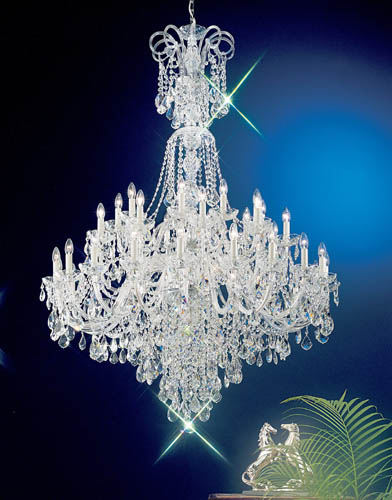 Classic Lighting - 8265 CH C - 40 Light Chandelier - Bohemia - Chrome from Lighting & Bulbs Unlimited in Charlotte, NC