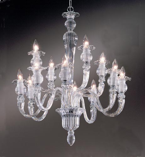 Classic Lighting - 8294 CH - 12 Light Chandelier - Palermo - Chrome from Lighting & Bulbs Unlimited in Charlotte, NC