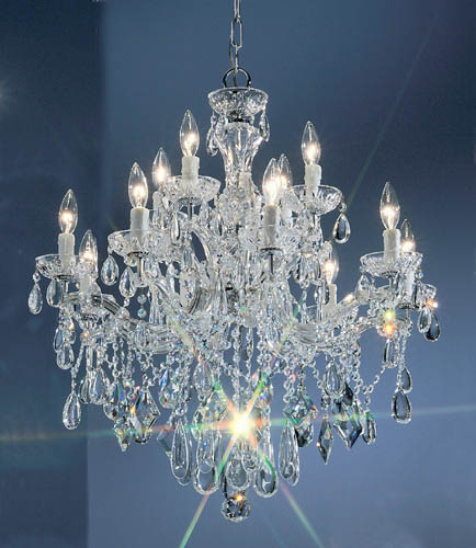 Classic Lighting - 8354 CH C - 12 Light Chandelier - Rialto Contemporary - Chrome from Lighting & Bulbs Unlimited in Charlotte, NC