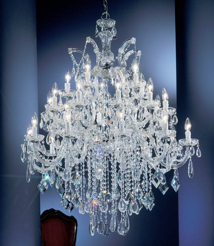 Classic Lighting - 8359 CH C - 25 Light Chandelier - Rialto Contemporary - Chrome from Lighting & Bulbs Unlimited in Charlotte, NC