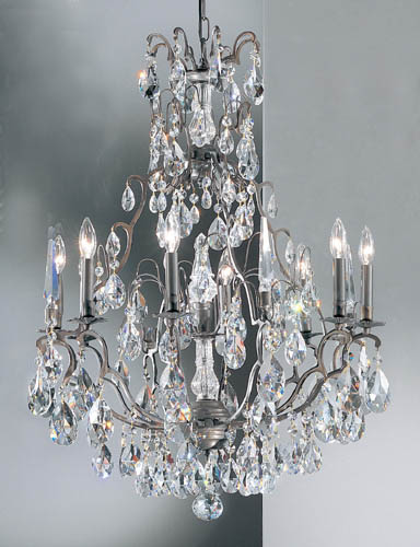 Classic Lighting - 9009 AB C - Nine Light Chandelier - Versailles - Antique Bronze from Lighting & Bulbs Unlimited in Charlotte, NC