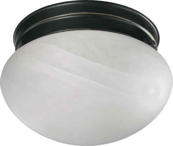 Quorum - 3021-8-95 - Two Light Ceiling Mount - 3021 Faux Alabaster Mushrooms - Old World from Lighting & Bulbs Unlimited in Charlotte, NC