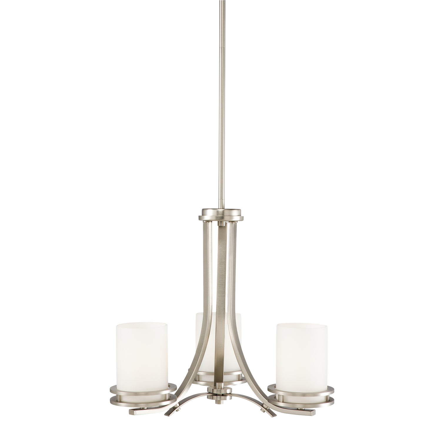 Kichler - 1671NI - Three Light Chandelier - Hendrik - Brushed Nickel from Lighting & Bulbs Unlimited in Charlotte, NC