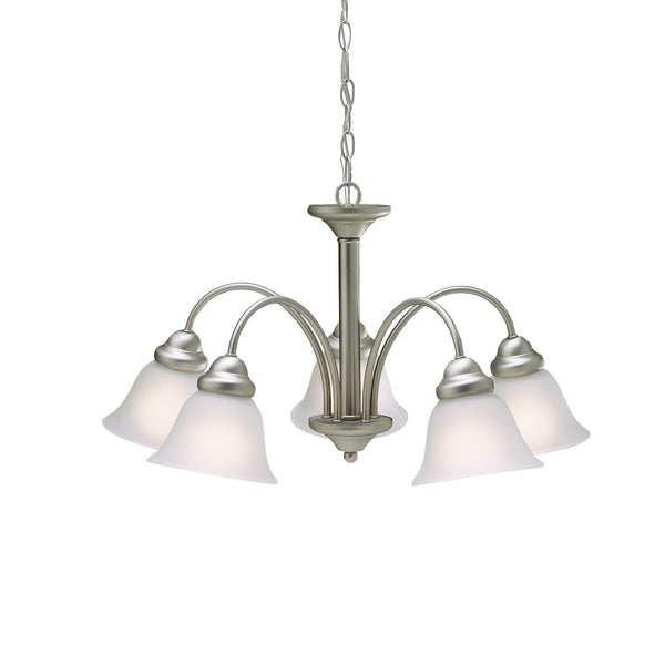 Kichler - 2093NI - Five Light Chandelier - Wynberg - Brushed Nickel from Lighting & Bulbs Unlimited in Charlotte, NC
