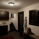 Two Light Flush Mount from the No Family Collection in Brushed Nickel Finish by Kichler