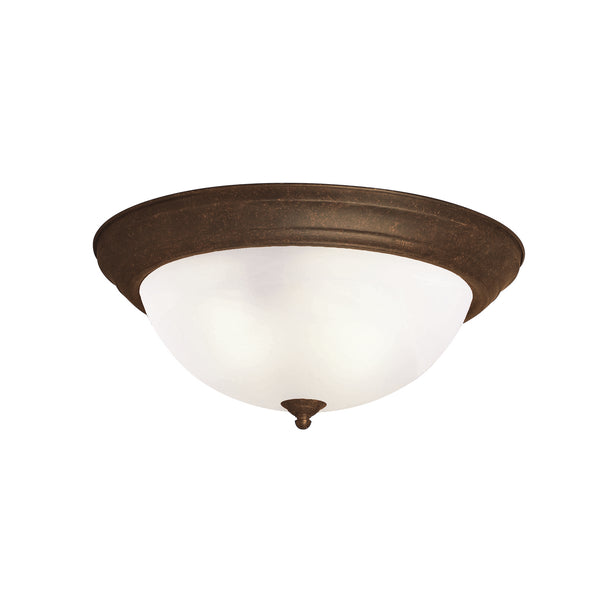 Kichler - 8110TZ - Three Light Flush Mount - No Family - Tannery Bronze from Lighting & Bulbs Unlimited in Charlotte, NC