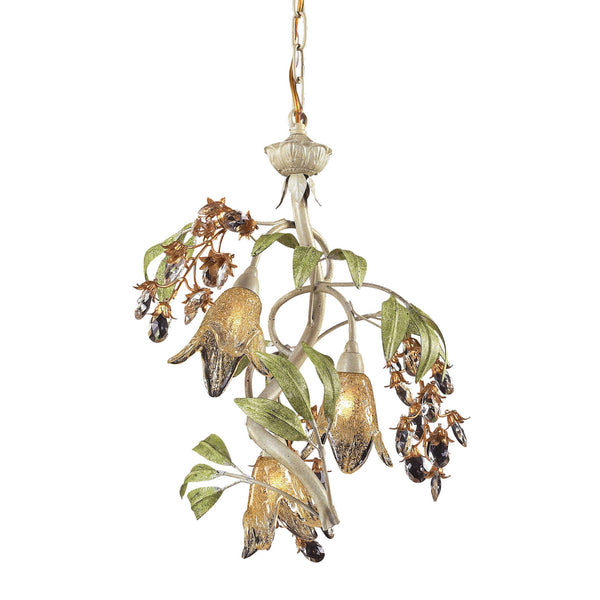 ELK Home - 86051 - Three Light Chandelier - Huarco - Sage Green from Lighting & Bulbs Unlimited in Charlotte, NC