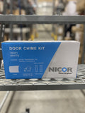 Nicor 18001 Deluxe 2-Door Chime Kit, w/ 2 Lighted Pushbuttons & 10VA Transformer, White (Final Sale)