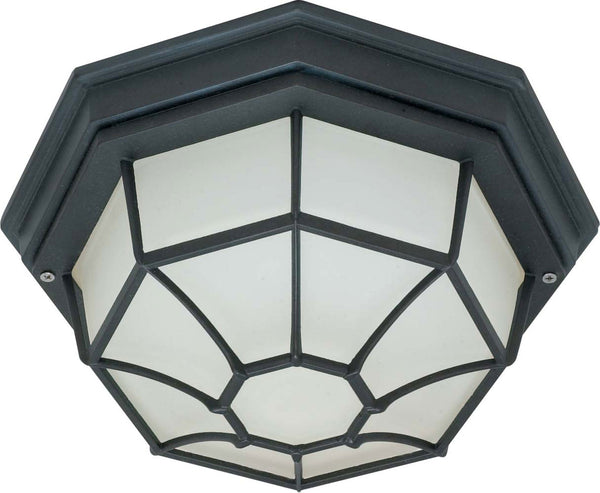 Nuvo Lighting - 60-536 - One Light Ceiling Mount - Spider Cage Textured Black - Textured Black from Lighting & Bulbs Unlimited in Charlotte, NC