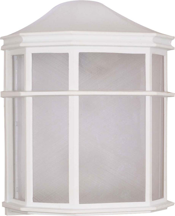 Nuvo Lighting - 60-537 - One Light Wall Lantern - Cage Lantern - White from Lighting & Bulbs Unlimited in Charlotte, NC