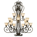 Golden - 8063-15L BUS - 15 Light Chandelier - Heartwood - Burnt Sienna from Lighting & Bulbs Unlimited in Charlotte, NC