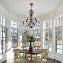 Nine Light Chandelier from the Homestead RBZ Collection in Rubbed Bronze Finish by Golden