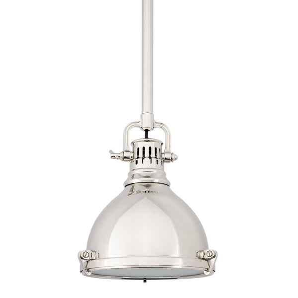 Hudson Valley - 2210-PN - One Light Pendant - Pelham - Polished Nickel from Lighting & Bulbs Unlimited in Charlotte, NC