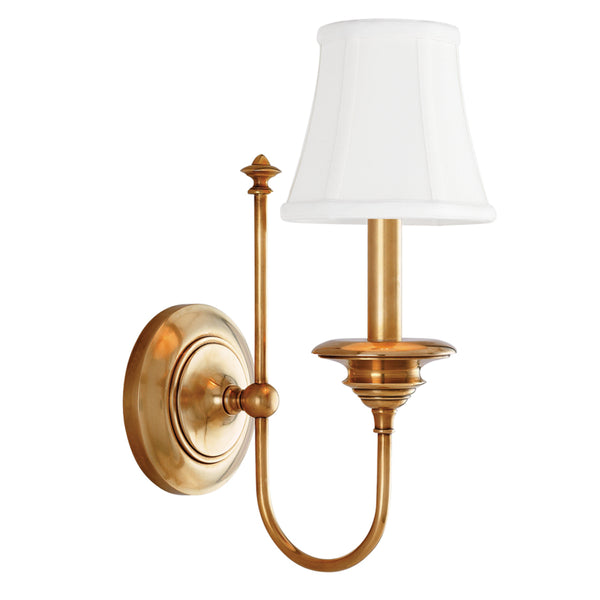 Hudson Valley - 8711-AGB - One Light Wall Sconce - Yorktown - Aged Brass from Lighting & Bulbs Unlimited in Charlotte, NC