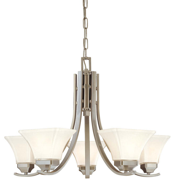 Minka-Lavery - 1815-84 - Five Light Chandelier - Agilis - Brushed Nickel from Lighting & Bulbs Unlimited in Charlotte, NC