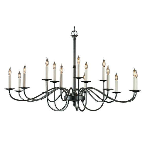 15 Light Chandelier from the Simple Lines Collection by Hubbardton Forge