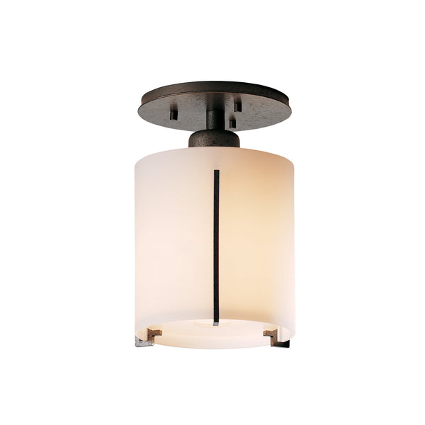 One Light Semi-Flush Mount from the Exos Collection by Hubbardton Forge
