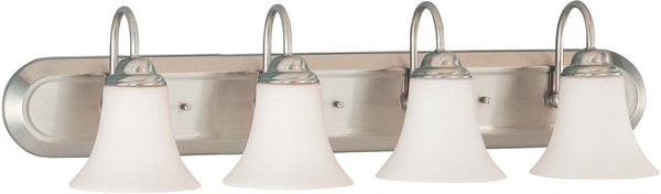 Nuvo Lighting - 60-1835 - Four Light Vanity - Dupont - Brushed Nickel from Lighting & Bulbs Unlimited in Charlotte, NC