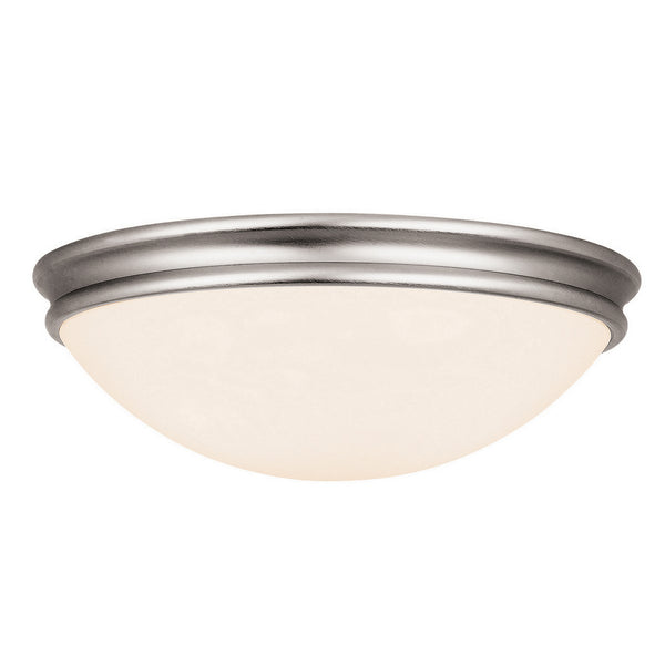 Access - 20726-BS/OPL - Three Light Flush Mount - Atom - Brushed Steel from Lighting & Bulbs Unlimited in Charlotte, NC