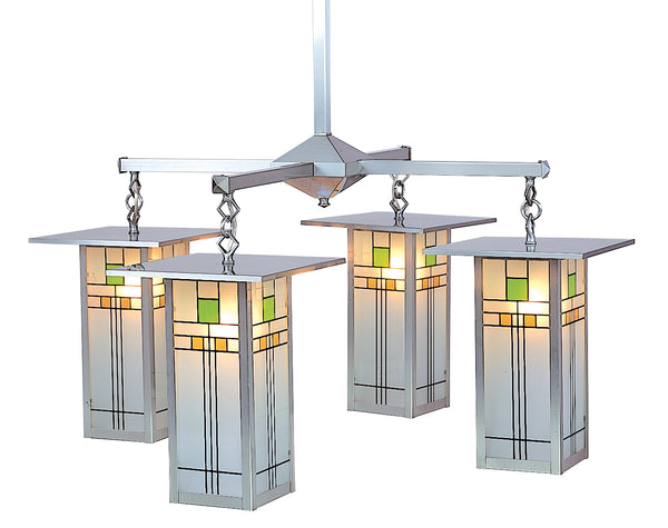 Arroyo - FCH-9L/4C-P - Four Light Chandelier - Franklin - Pewter from Lighting & Bulbs Unlimited in Charlotte, NC